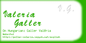valeria galler business card